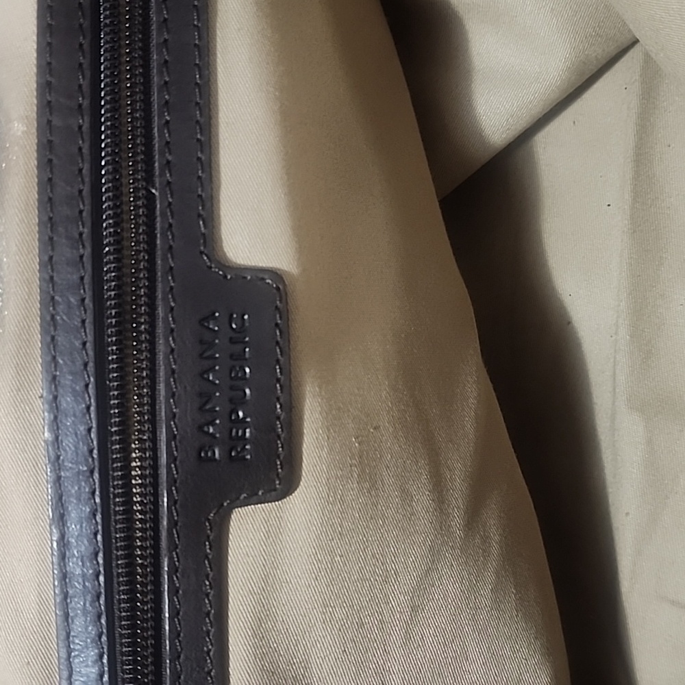 Banana Republic Dark Brown Leather Travel Bag - Picture 6 of 7